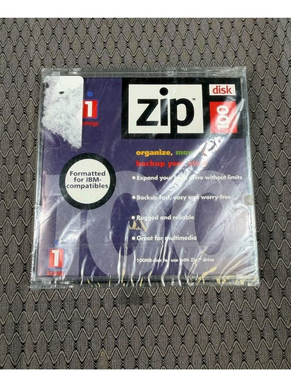 iomega 100MB IBM Formatted Zip Disk Sealed NEW